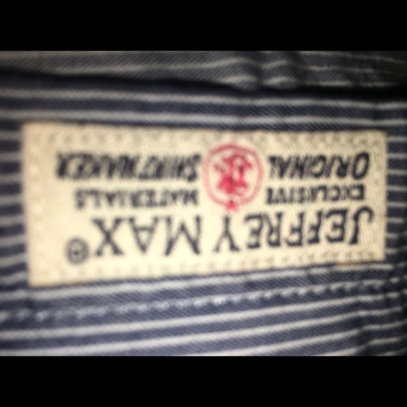 Original Jeffrey Max Striped Shirt - Size Large - Picture 3 of 3